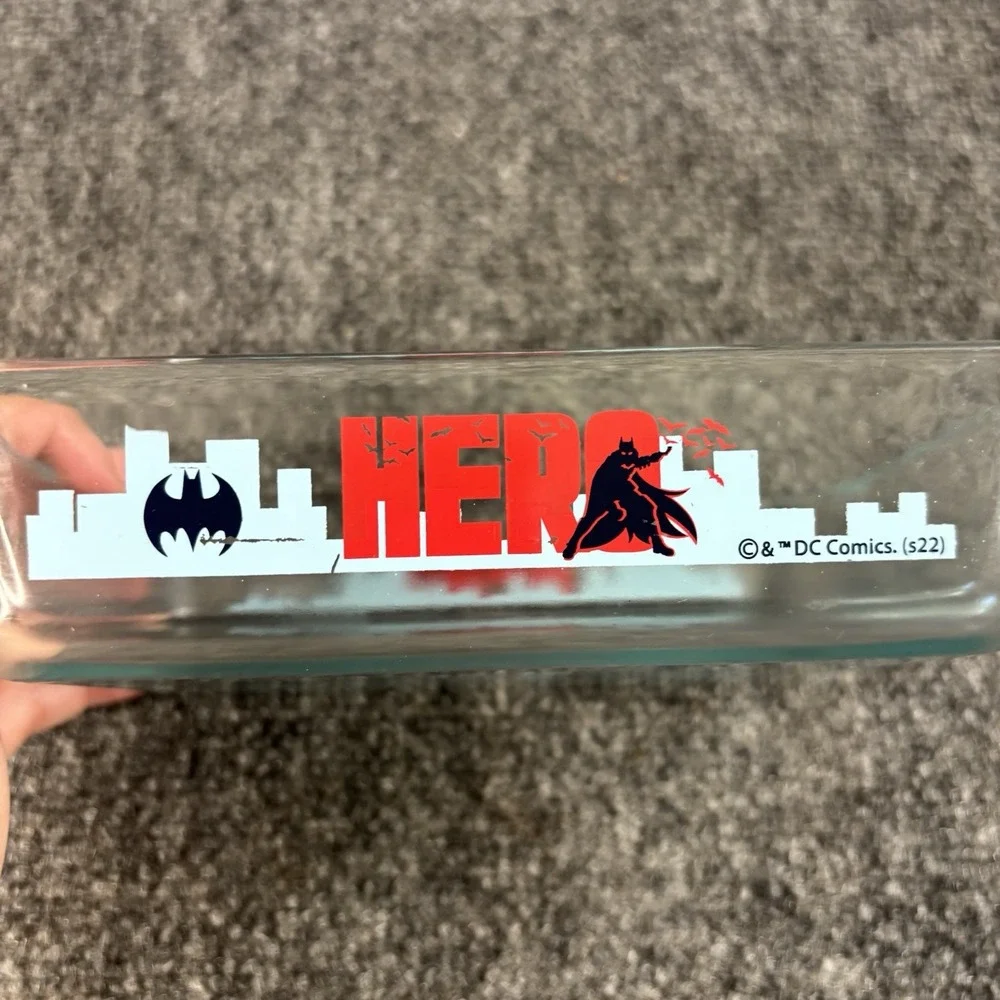 Pyrex Batman DC Comics Dish 5x7 Collectible Comic Nerd Cooking